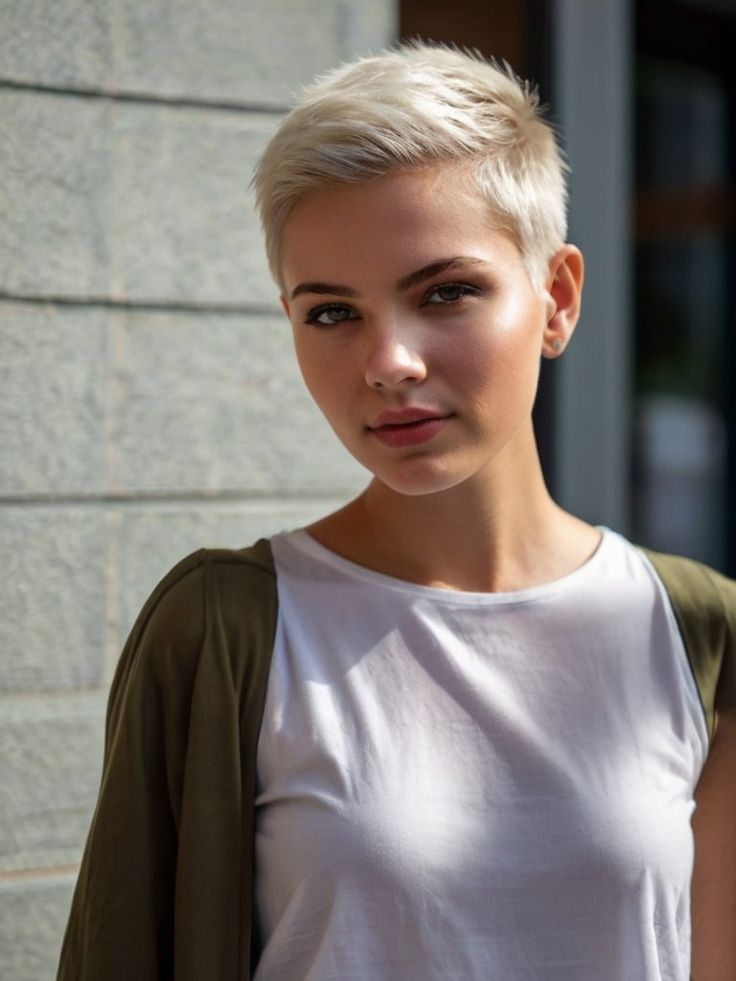 Der Platinblonde Pixie ist Nicht Nur Eine Frisur